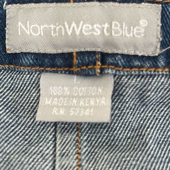 North West Blue - Carpenter Denim Overalls Size: Large Color: Blue Denim - Picture 10 of 11